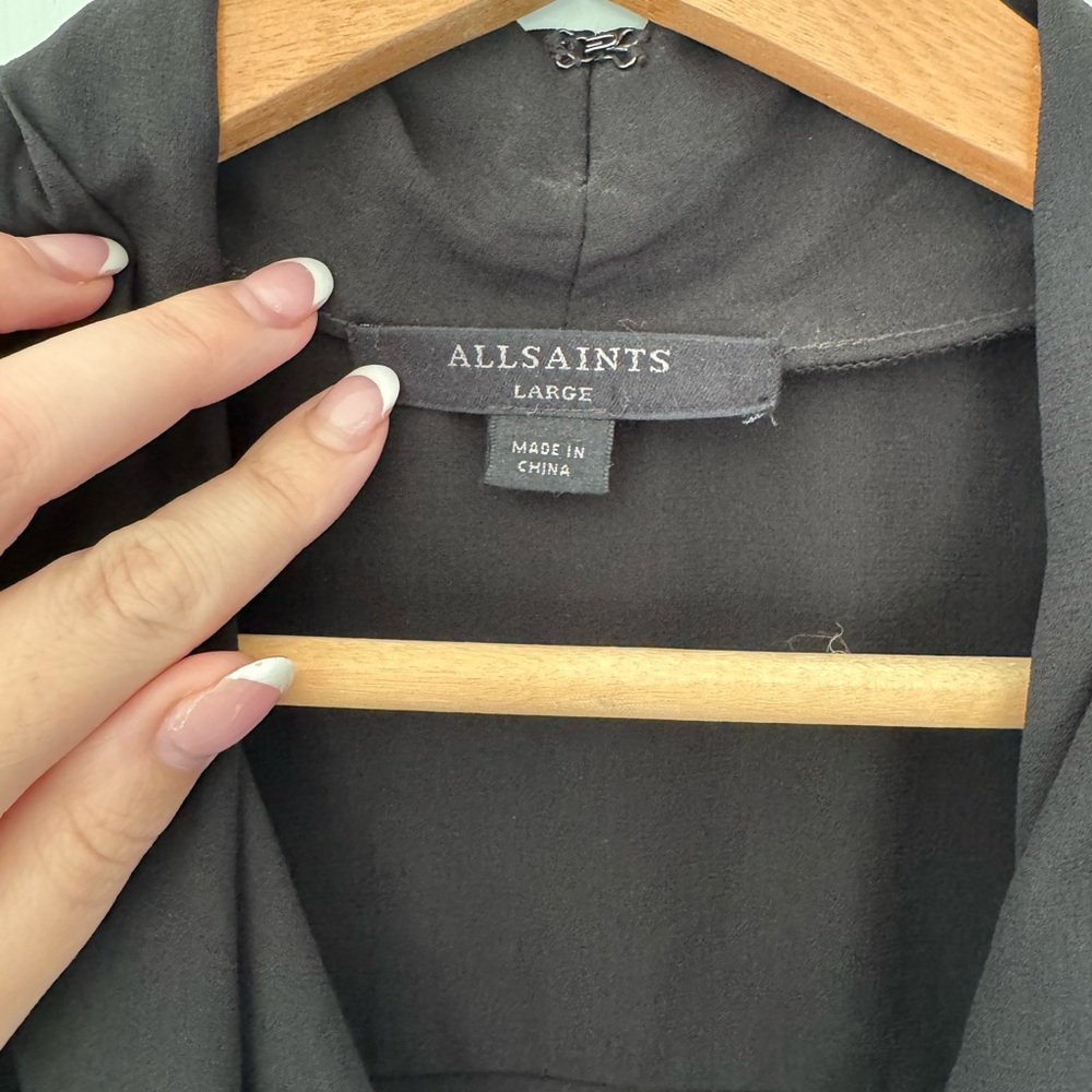 All Saints Black Cassie Sleeveless Romper - Picture 5 of 8
